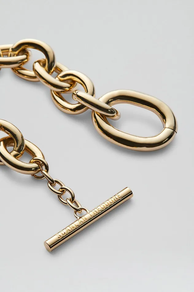 Jewelry OVAL LINK CHAIN BRACELET LIGHTGOLD 8211 Scanlan Theodore Women