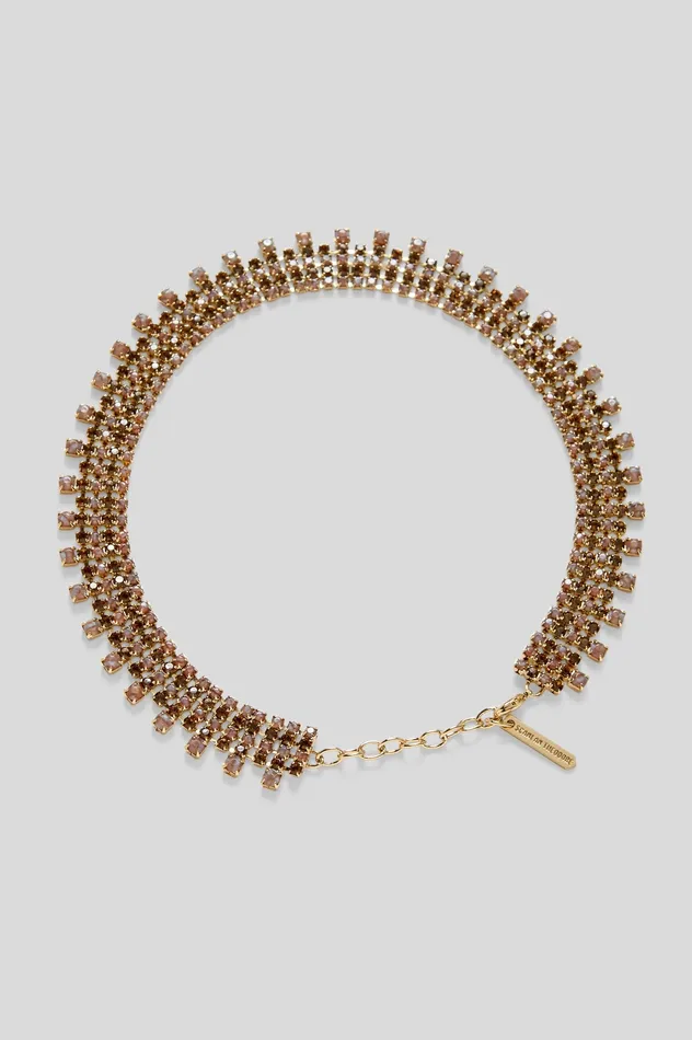 Jewelry Scanlan Theodore Women OPAL STRASS CHOKER SMOKEDTOPAZ
