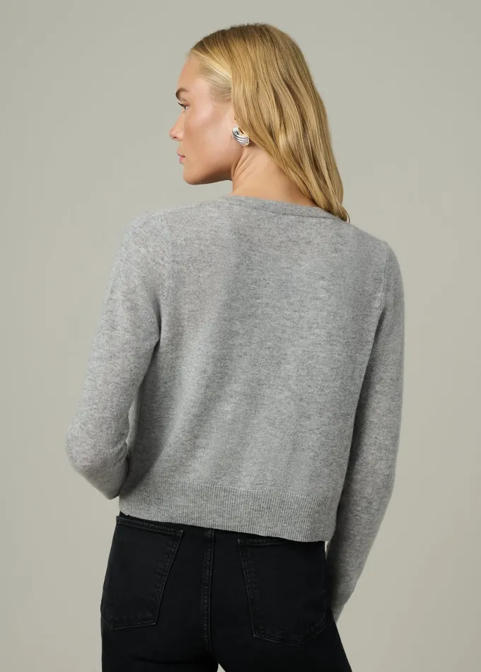Joe8217s Jeans THE DANI CASHMERE CARDIGAN Heather Grey Women Sweaters