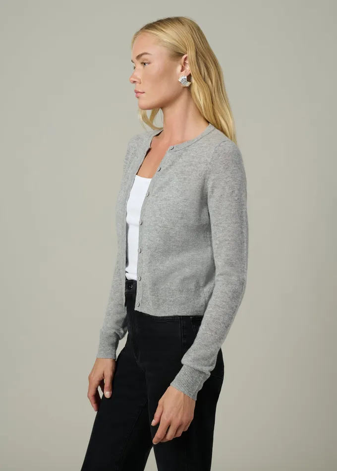 Joe8217s Jeans THE DANI CASHMERE CARDIGAN Heather Grey Women Sweaters