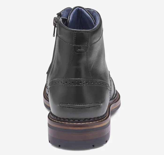 Johnston and Murphy Dress Shoes Men XC Flex Connelly Wingtip Boot Black Full Grain