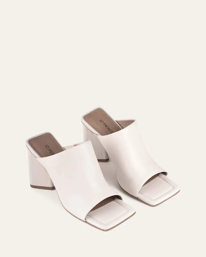 jomercer HIGH SANDALS Women Danielle high heel sandals off white leather jomercer HIGH SANDALS Women Danielle high heel sandals off white leather