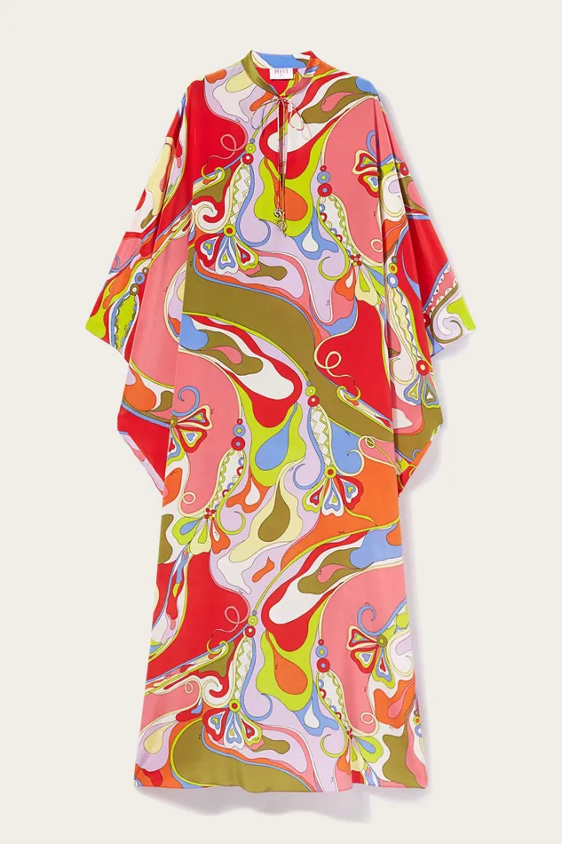 Kaftans Women PUCCI OrchideePrint Silk Kaftan