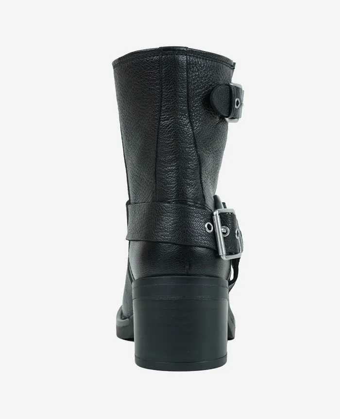 Kenneth Cole Boots and Booties Women Stride Leather Buckle Moto Boot Black Kenneth Cole Boots and Booties Women Stride Leather Buckle Moto Boot Black