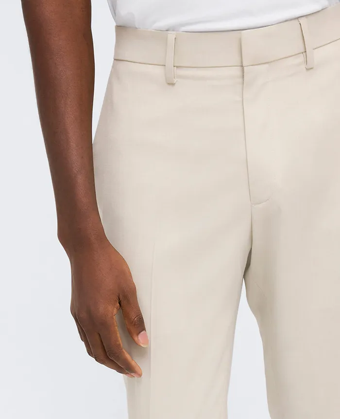 Kenneth Cole Dress Pants Men SlimFit Stretch Twill Dress Pant Beige