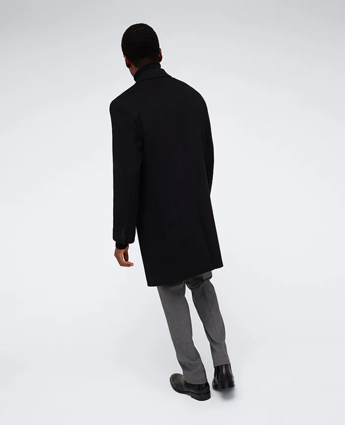 Kenneth Cole Jackets and Outerwear Men The Classic Fit Overcoat Black Kenneth Cole Jackets and Outerwear Men The Classic Fit Overcoat Black