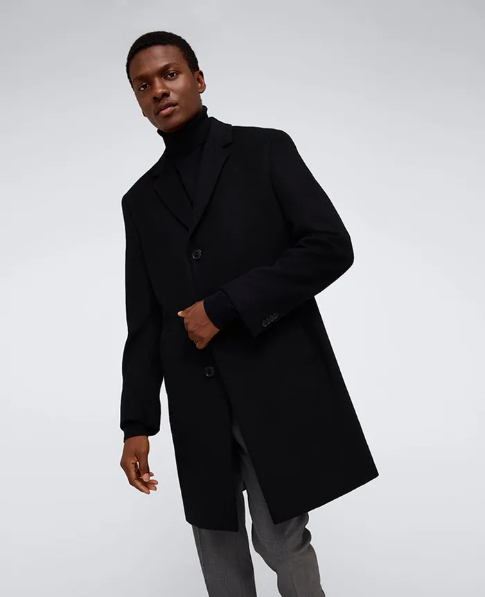 Kenneth Cole Jackets and Outerwear Men The Classic Fit Overcoat Black Kenneth Cole Jackets and Outerwear Men The Classic Fit Overcoat Black