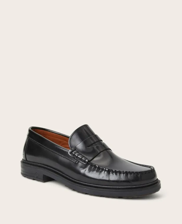 Kenneth Cole Loafers Men GENTLE SOULS 8211 Myles Leather Penny Loafer Black