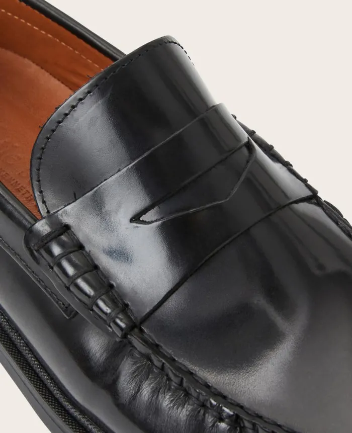 Kenneth Cole Loafers Men GENTLE SOULS 8211 Myles Leather Penny Loafer Black