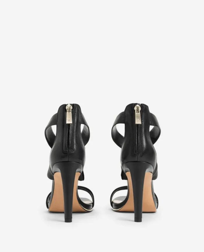 Kenneth Cole Pumps and Heels Women Brooke Cross Strap Heeled Sandal Black