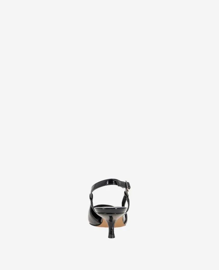 Kenneth Cole Pumps and Heels Women Martha Patent Slingback Kitten Heel Black Kenneth Cole Pumps and Heels Women Martha Patent Slingback Kitten Heel Black