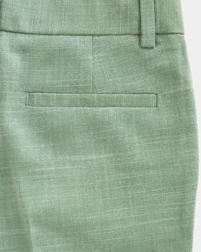 Kids ANGHEL 8211 Marled Pleated Suit Trousers Green Ted Baker Older Boys