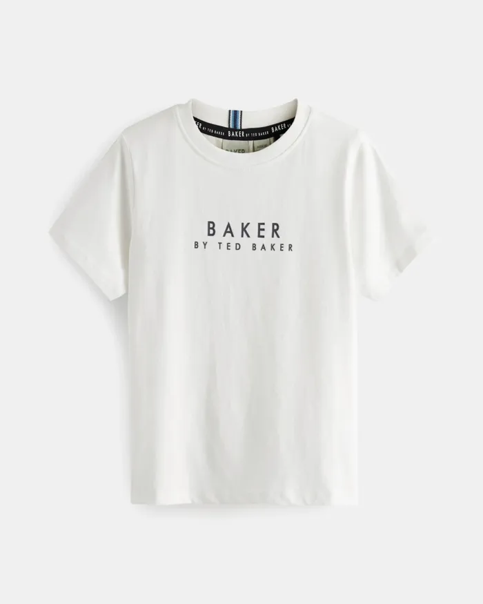 Kids CEZZAR 8211 Three Pack Of Branded TShirts Blue Ted Baker Tops