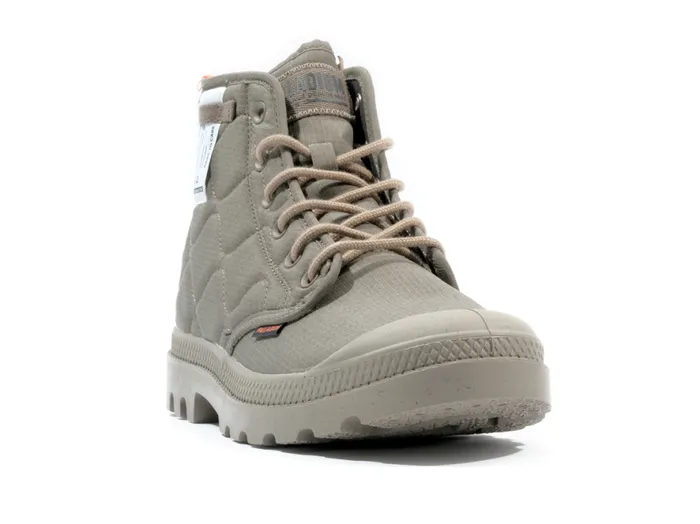 Kids PAMPA REQUILTED Military Olive PALLADIUM Boots Kids PAMPA REQUILTED Military Olive PALLADIUM Boots