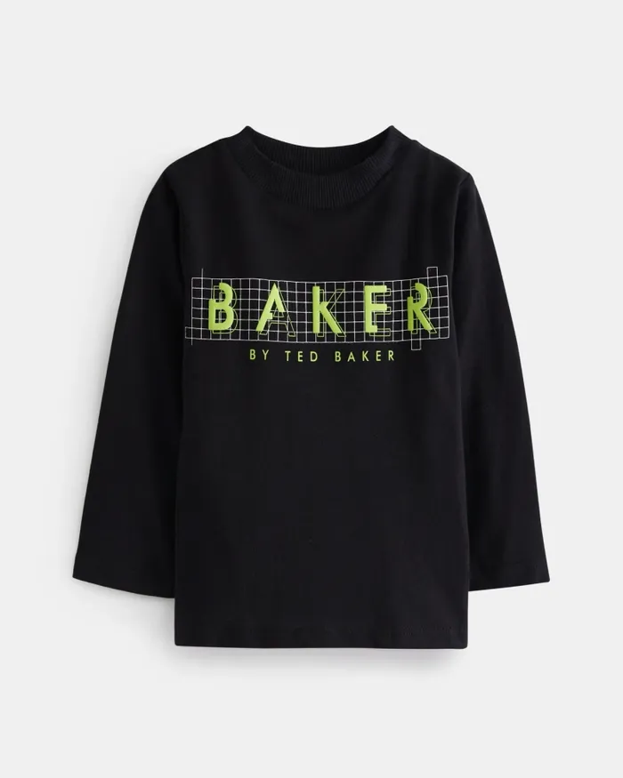 Kids RUNE 8211 Long Sleeve Graphic Print TShirt Black Ted Baker Tops Kids RUNE 8211 Long Sleeve Graphic Print TShirt Black Ted Baker Tops