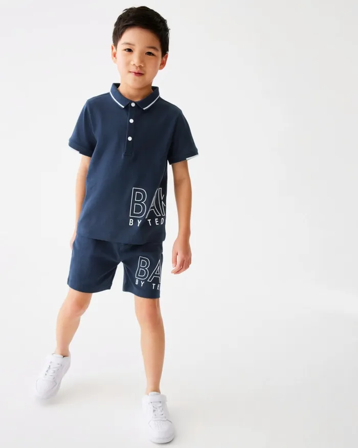 Kids THEODAN 8211 Logo Polo Shirt And Shorts Set Navy Ted Baker Sets and Outfits Kids THEODAN 8211 Logo Polo Shirt And Shorts Set Navy Ted Baker Sets and Outfits