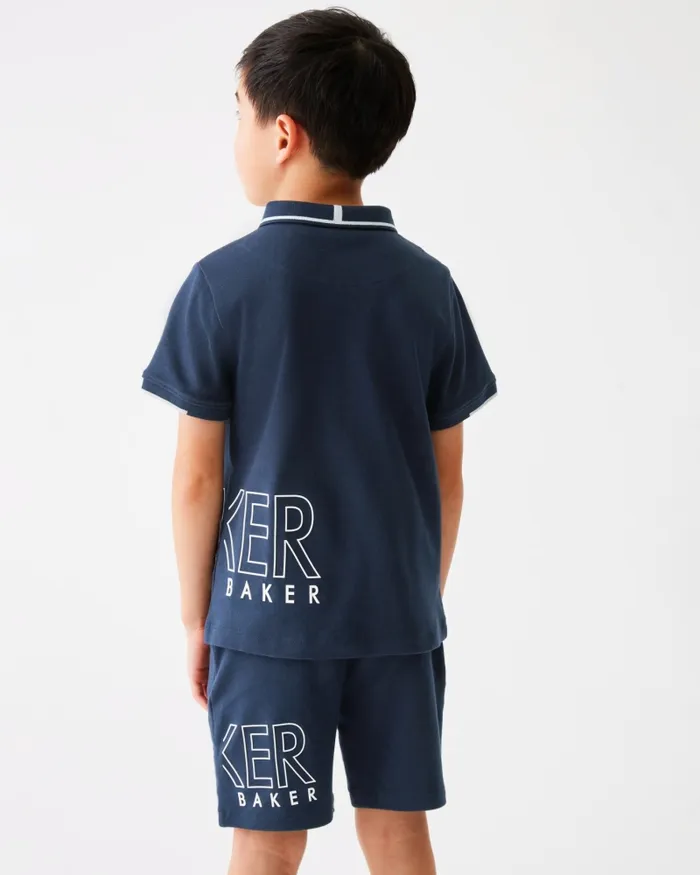 Kids THEODAN 8211 Logo Polo Shirt And Shorts Set Navy Ted Baker Sets and Outfits Kids THEODAN 8211 Logo Polo Shirt And Shorts Set Navy Ted Baker Sets and Outfits