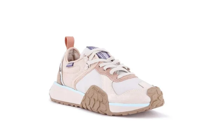 Kids TROOP RUNNER Ivory Creammoonbean PALLADIUM Sneakers