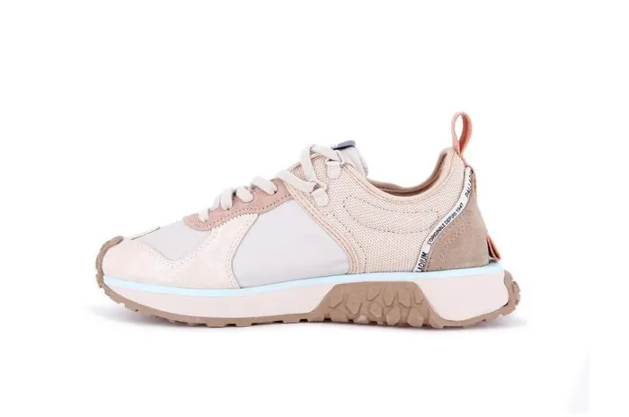 Kids TROOP RUNNER Ivory Creammoonbean PALLADIUM Sneakers