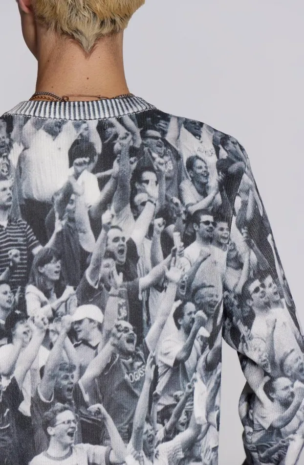 Knitwear Men Jaded London Crowd Print Jumper