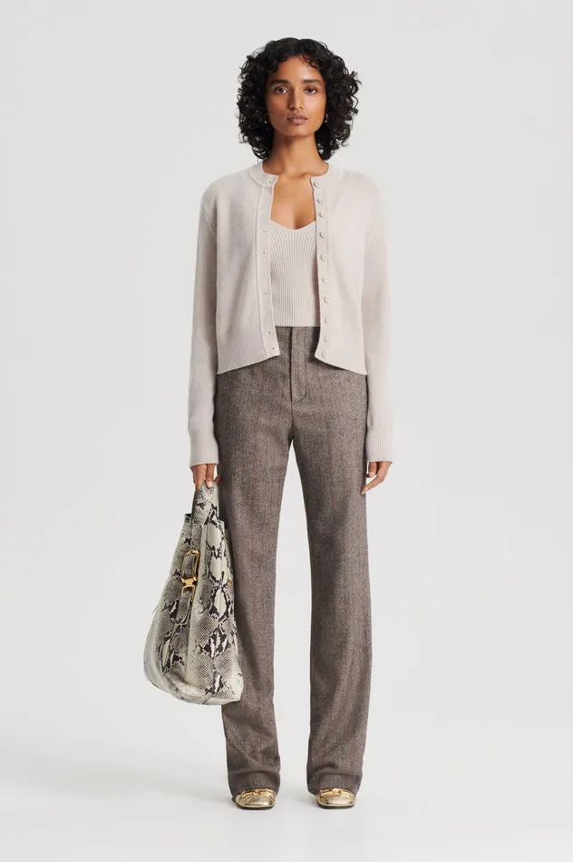 Knitwear Women CASHMERE CARDIGAN DOVE Scanlan Theodore
