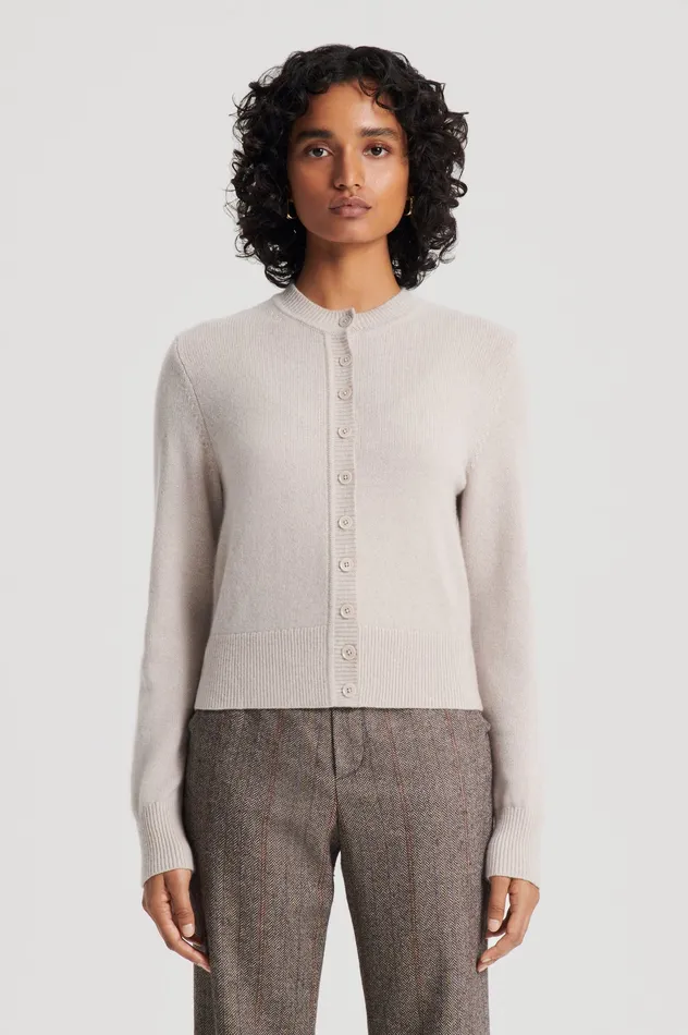 Knitwear Women CASHMERE CARDIGAN DOVE Scanlan Theodore
