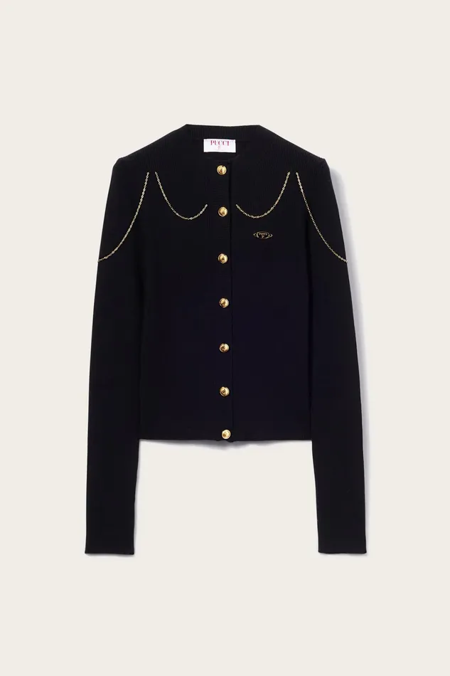 Knitwear Women PUCCI ChainEmbellished Cardigan