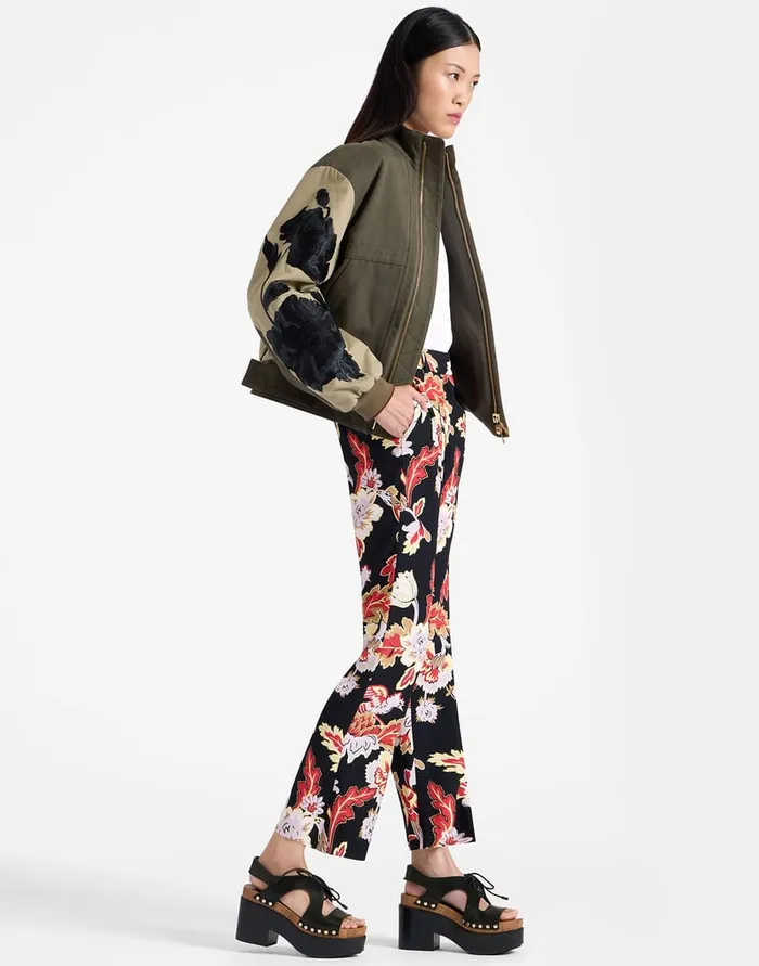 La Doublej 247 Pants Lark Black In Sable Satin Women Shorts and Pants