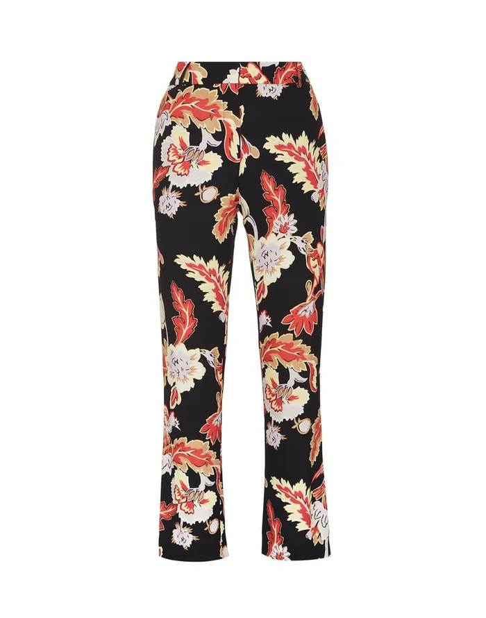 La Doublej 247 Pants Lark Black In Sable Satin Women Shorts and Pants