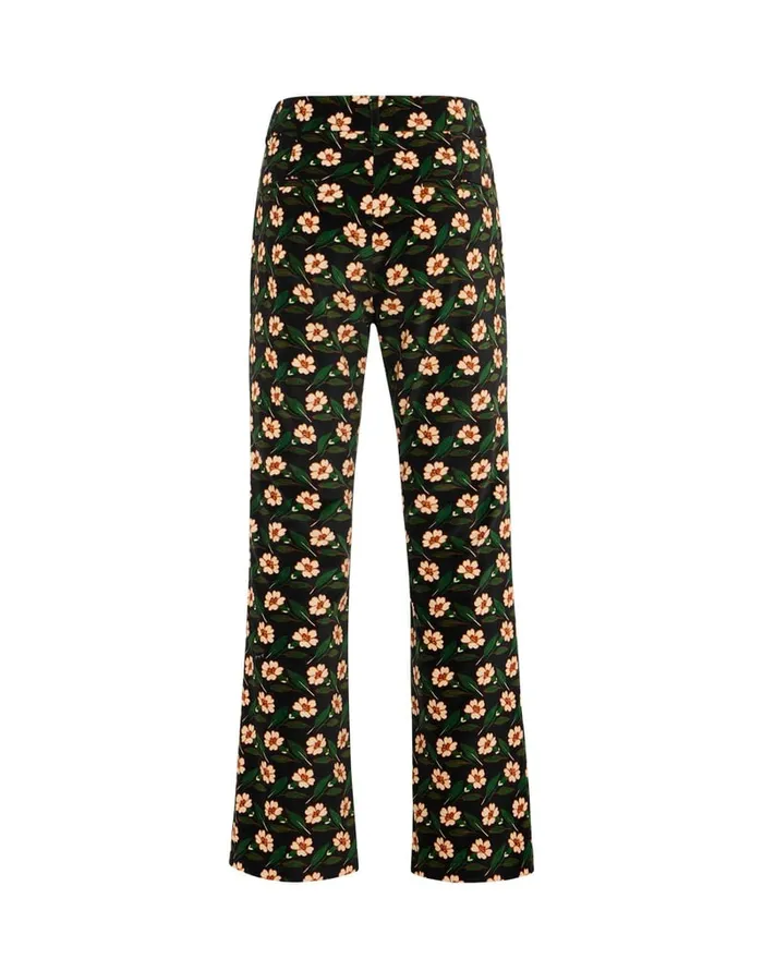 La Doublej 247 Pants Mayfair Black In Cotton Velvet Women Shorts and Pants