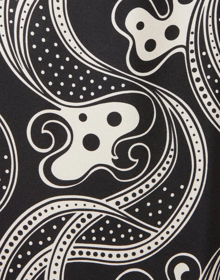 La Doublej Boy Shirt Aperol Black and White In Silk Twill Women Shirts and Tops