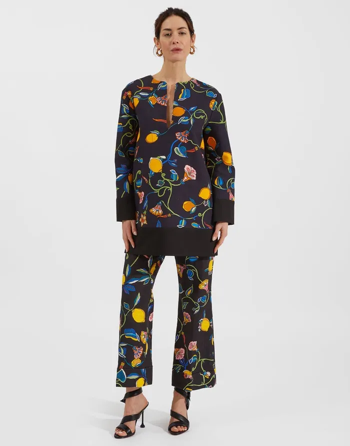 La Doublej Hendrix Pants Borboni In Shot Cotton Women Shorts and Pants