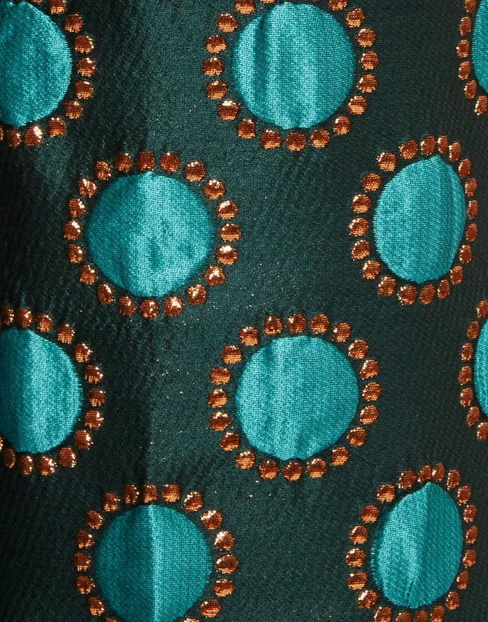 La Doublej Hendrix Pants Winter Sun Emerald In Jacquard Women Shorts and Pants