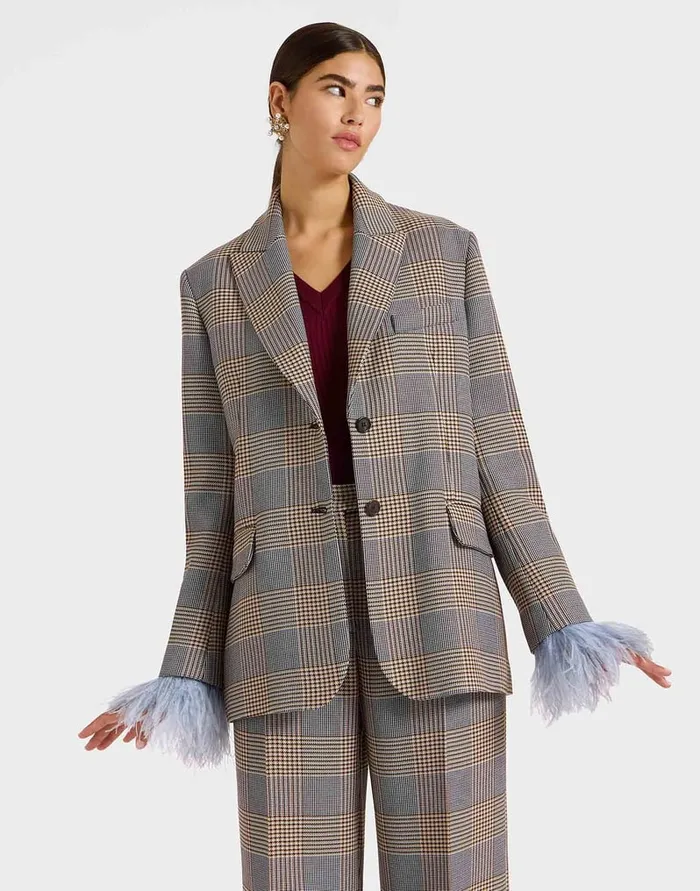 La Doublej Jones Jacket Moors Multicolor In Viscose Tailoring Women Outerwear