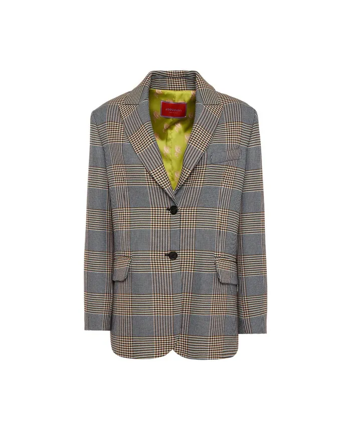 La Doublej Jones Jacket Moors Multicolor In Viscose Tailoring Women Outerwear
