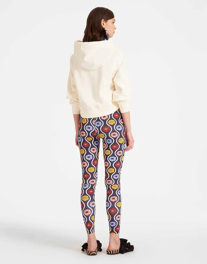 La Doublej Leggings Whitsun Mini Blue In Skinny Jersey Women Loungewear
