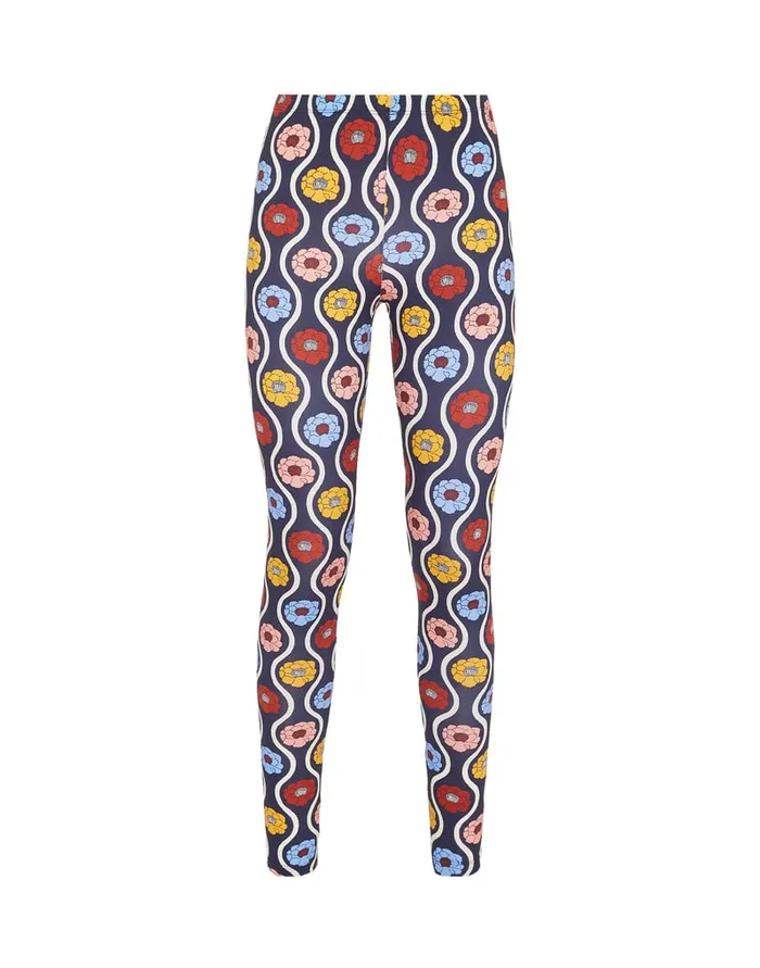La Doublej Leggings Whitsun Mini Blue In Skinny Jersey Women Loungewear