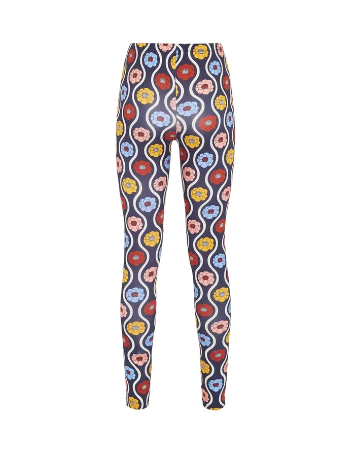 La Doublej Leggings Whitsun Mini Blue In Skinny Jersey Women Loungewear