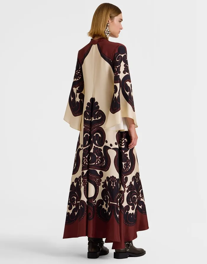 La Doublej Magnifico Dress Corsini Place Cream In Silk Twill Women Party Dressing