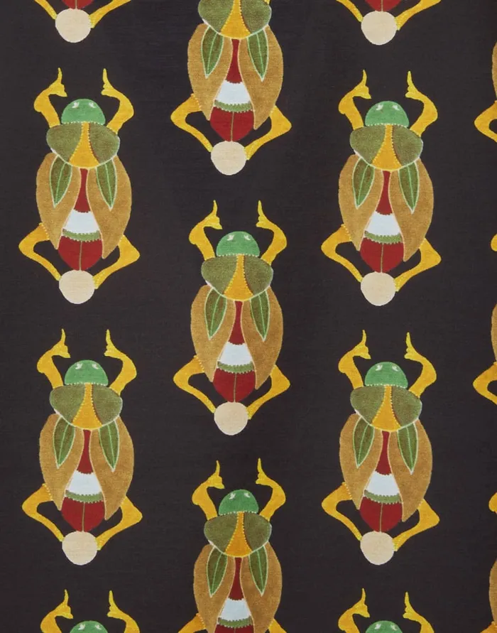 La Doublej Nefertiti Shirt Scarab Black In Silk Voile Women Shirts and Tops