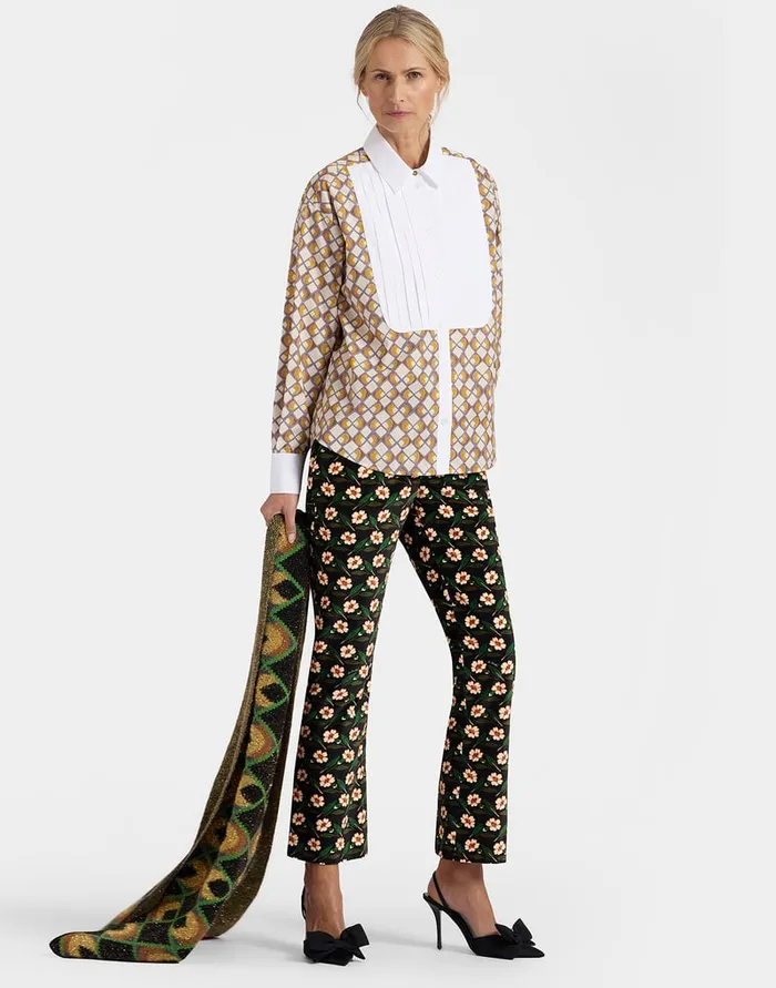La Doublej Peggy Shirt HalfLight Micro Cream In Poplin Cotton Women Shirts and Tops