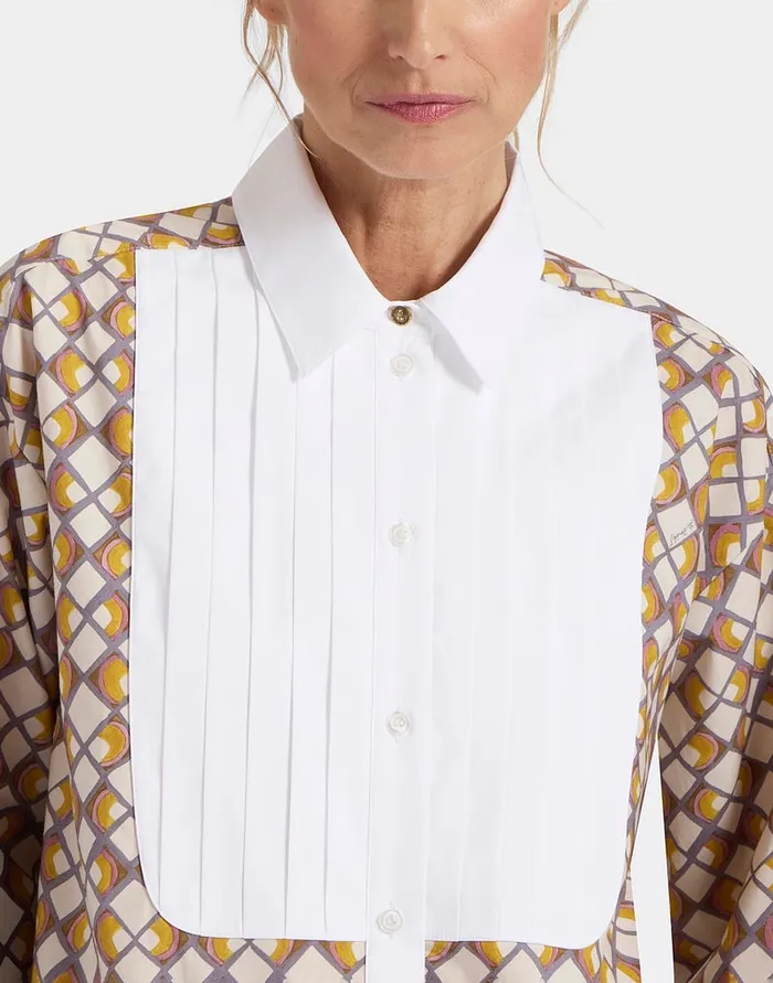 La Doublej Peggy Shirt HalfLight Micro Cream In Poplin Cotton Women Shirts and Tops