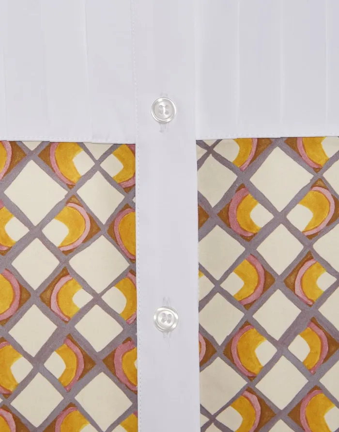 La Doublej Peggy Shirt HalfLight Micro Cream In Poplin Cotton Women Shirts and Tops
