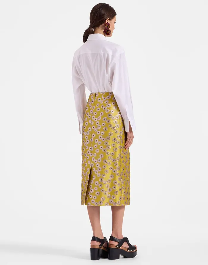 La Doublej Pencil Skirt Margarita In Jacquard Women Skirts