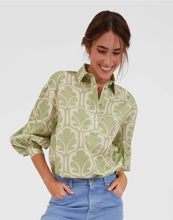 La Doublej Poet Shirt Grove In Summer Popeline Women Shirts and Tops