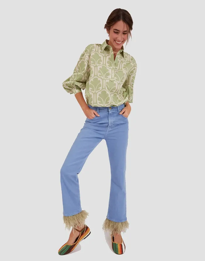 La Doublej Poet Shirt Grove In Summer Popeline Women Shirts and Tops