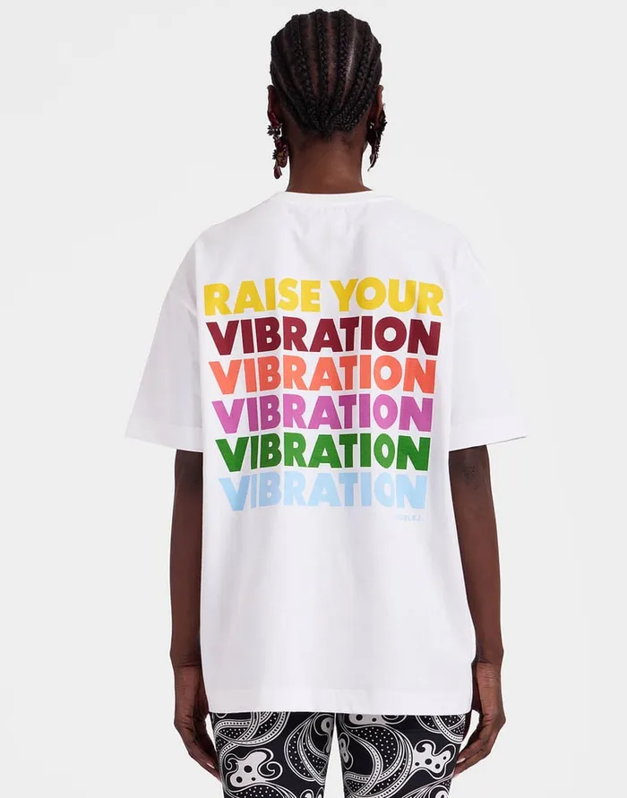La Doublej Raise Your Vibration TShirt Solid Print In Jersey Women TShirts and Sweatshirts