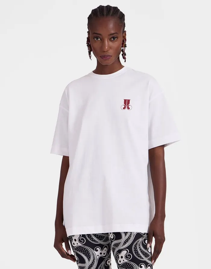 La Doublej Raise Your Vibration TShirt Solid Print In Jersey Women TShirts and Sweatshirts