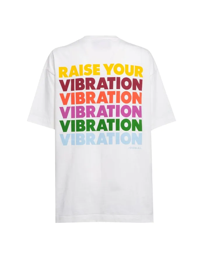 La Doublej Raise Your Vibration TShirt Solid Print In Jersey Women TShirts and Sweatshirts