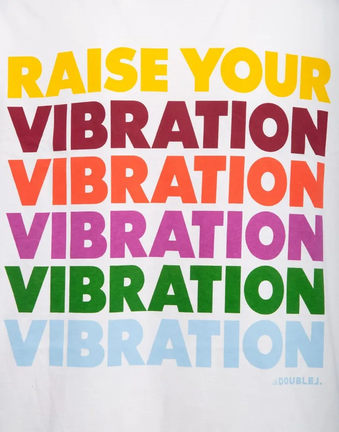 La Doublej Raise Your Vibration TShirt Solid Print In Jersey Women TShirts and Sweatshirts
